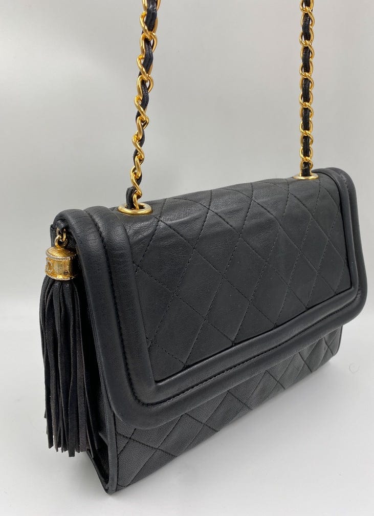 Vintage Chanel Flap Bag w Tassel