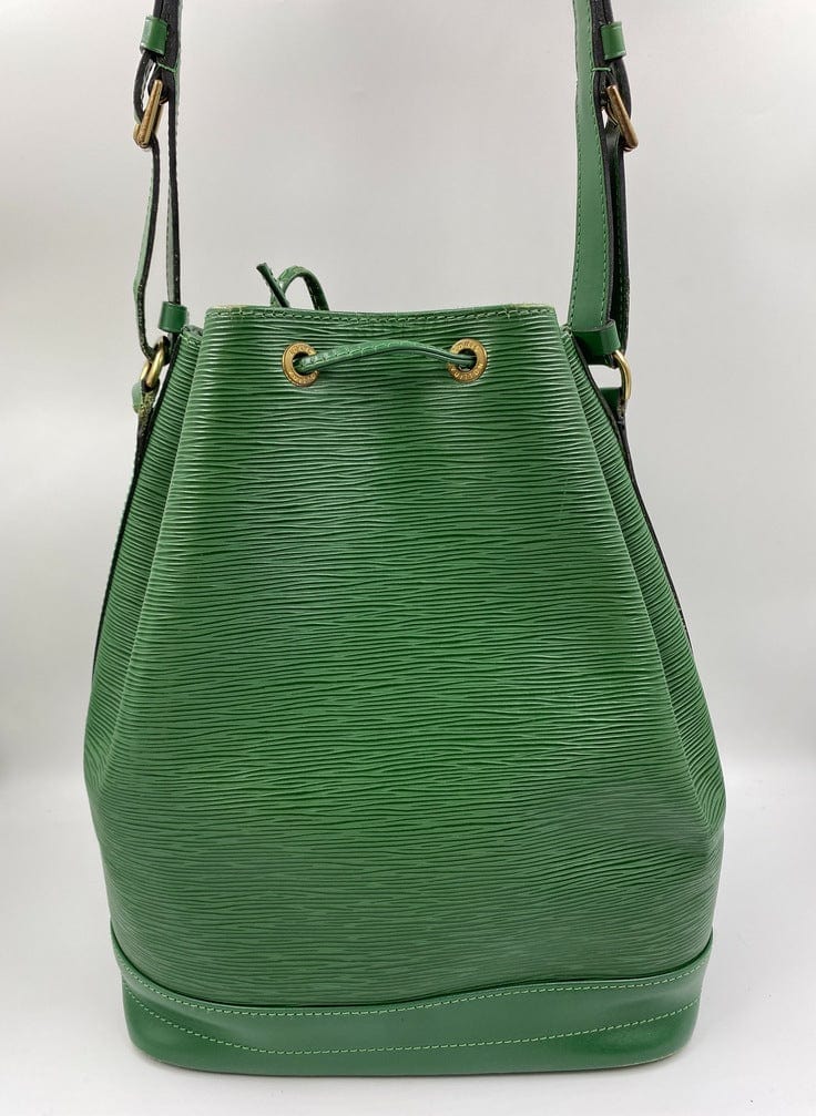 Louis Vuitton Epi Green Noe Shoulder Bag Bucket Bag