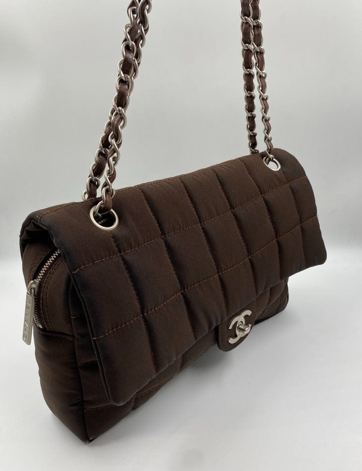 Chanel Nylon Chocolate Bar Flap Bag