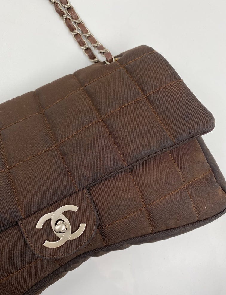 Chanel Nylon Chocolate Bar Flap Bag