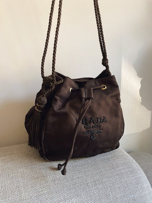 Vintage Prada Nylon Pochette/ Mini Bag, Women's Fashion, Bags